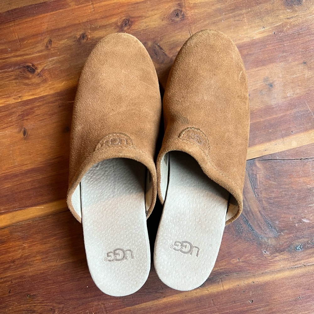 UGG Brown Suede Slip-On Shoes